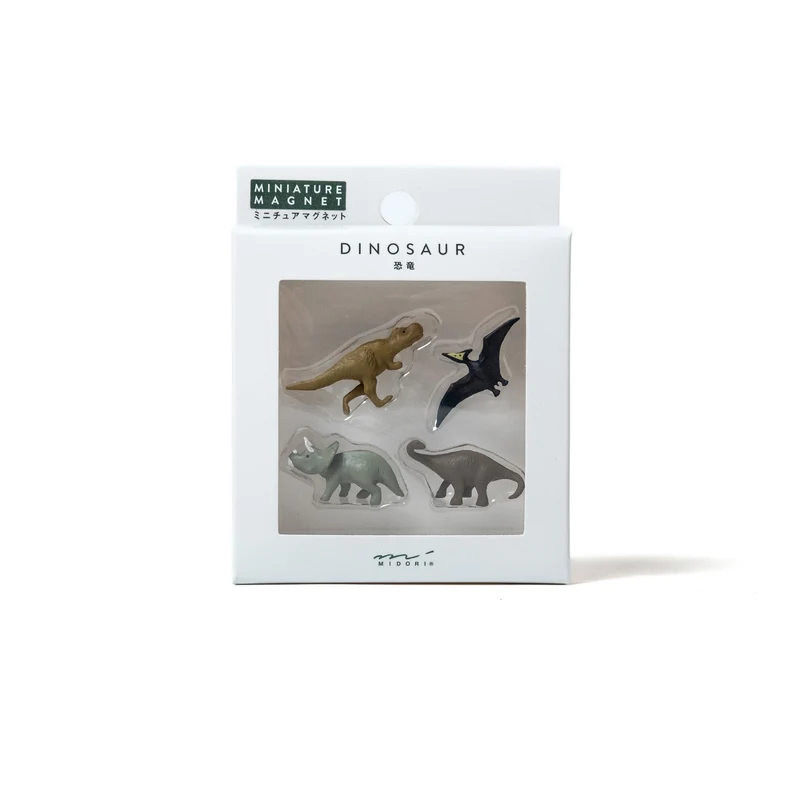 Magnete Midori "Mini Dinosaurier" (4 Stück) | Niedliche Dinomotive als Magnet