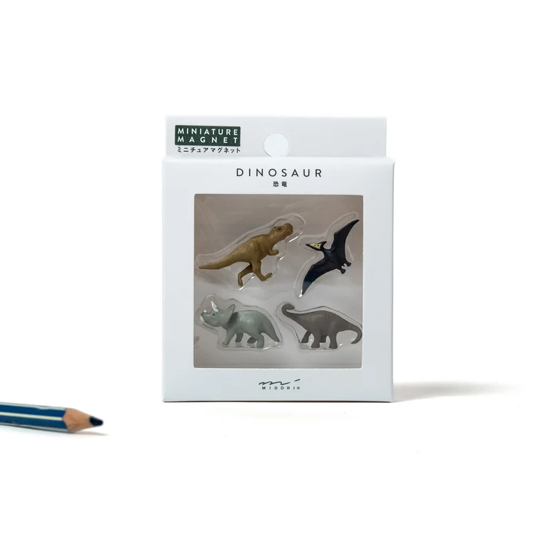 Magnete Midori "Mini Dinosaurier" (4 Stück) | Niedliche Dinomotive als Magnet
