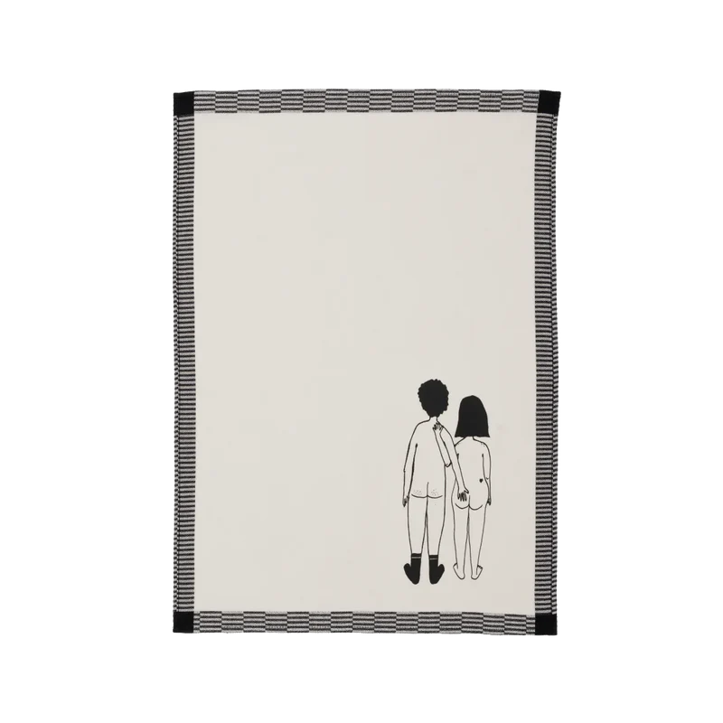 Geschirrtücher helen b "Naked Couple Back / Pattern" | mit Illustrationen von Helen Blanchaert | 2 Stück