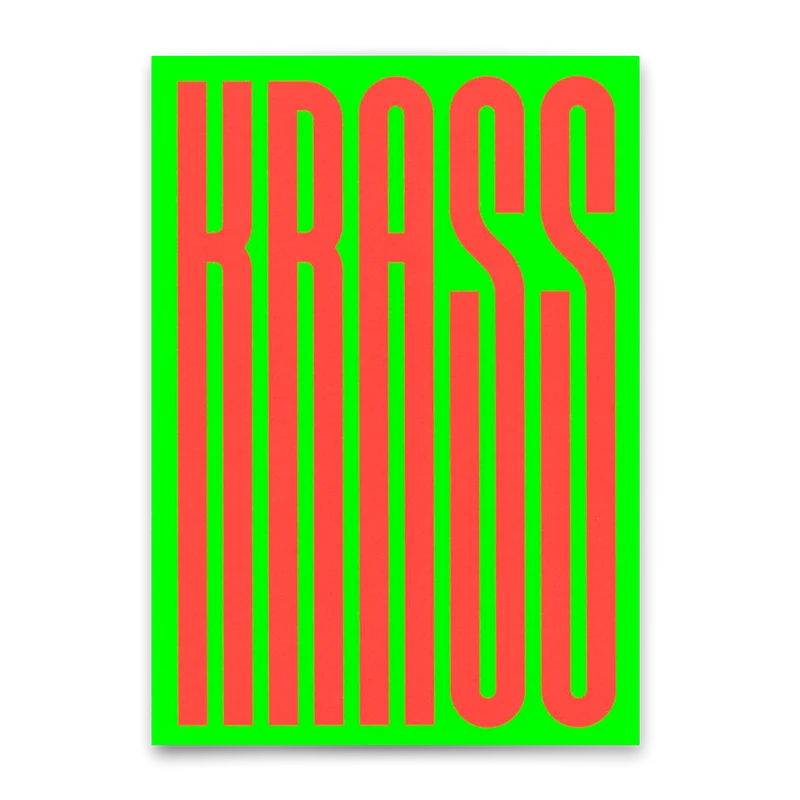 Postkarte "Krass bunt" | Coole Karte für jeden Anlass