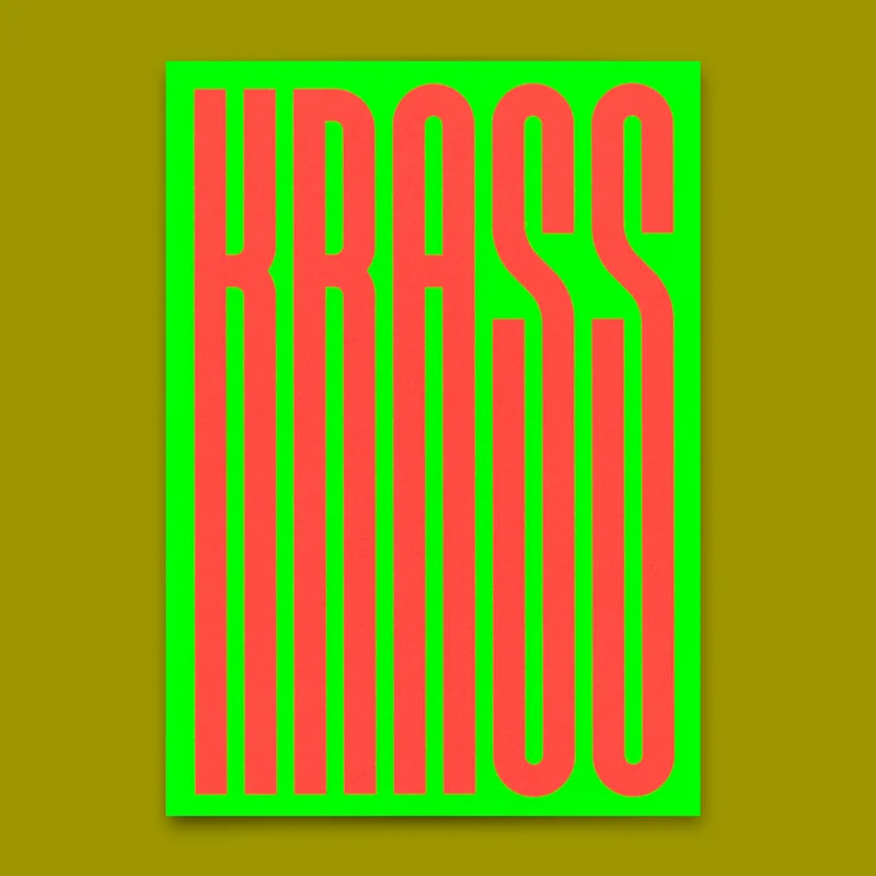Postkarte "Krass bunt" | Coole Karte für jeden Anlass
