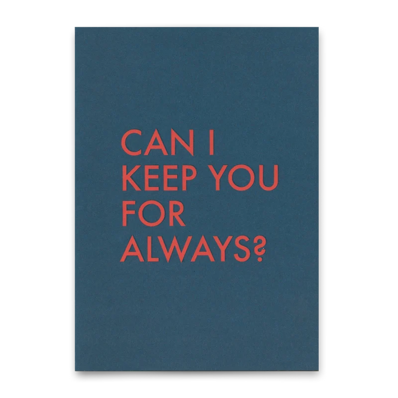 Postkarte "Keep you" | Coole Karte mit Spruch für Verliebte