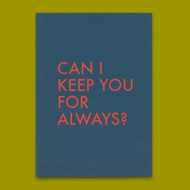 Postkarte "Keep you" | Coole Karte mit Spruch für Verliebte