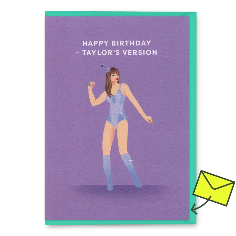 Grußkarte "Happy Birthday Taylor´s Version" | Schöne Klappkarte | Ohh Deer