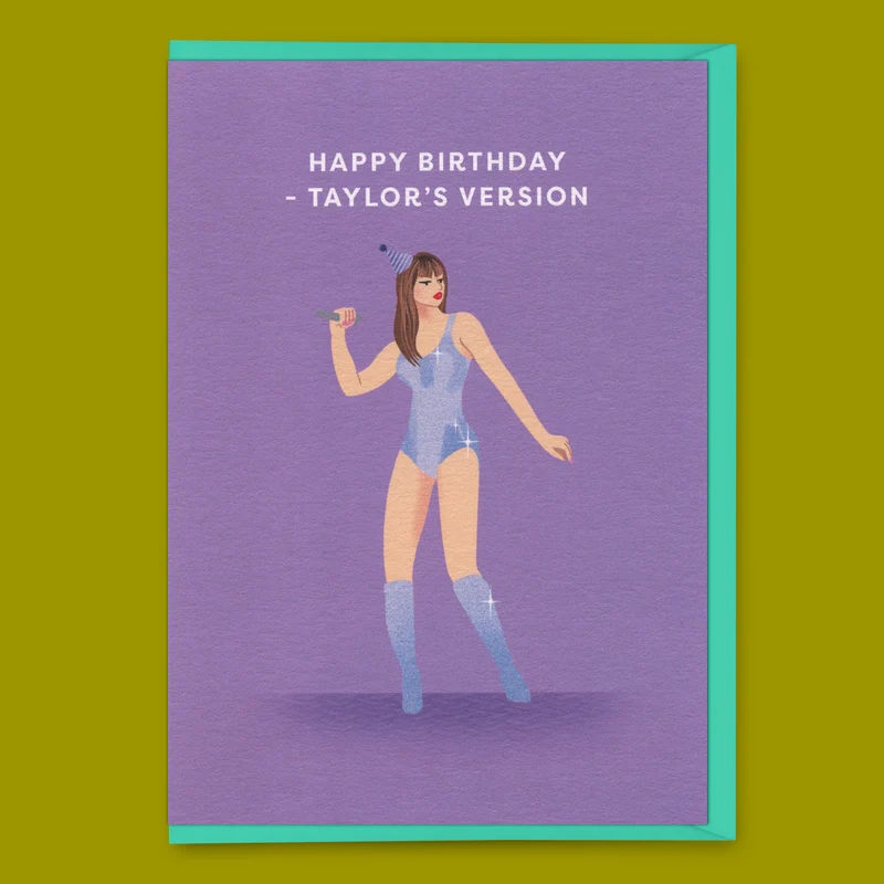 Grußkarte "Happy Birthday Taylor´s Version" | Schöne Klappkarte | Ohh Deer