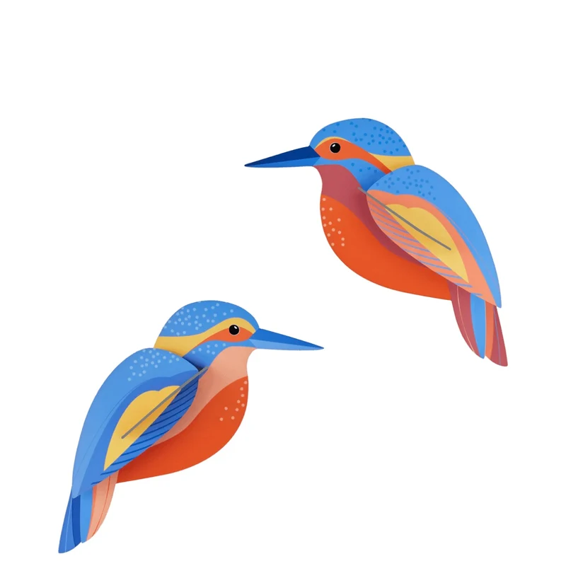 Wanddeko „Kingfishers“ Studio ROOF | Bunte Akzente für dein Zuhause