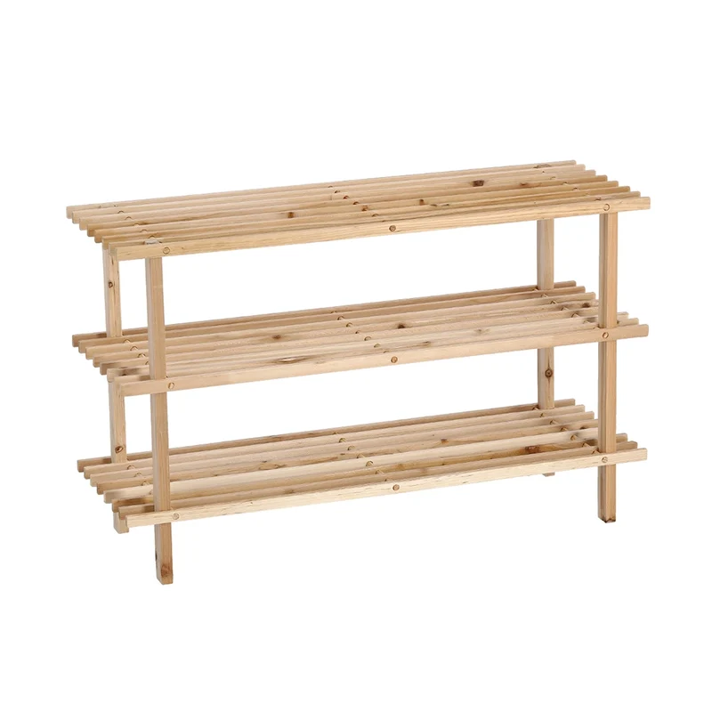 Holzschuhregal 3 Fächer Zeller Present