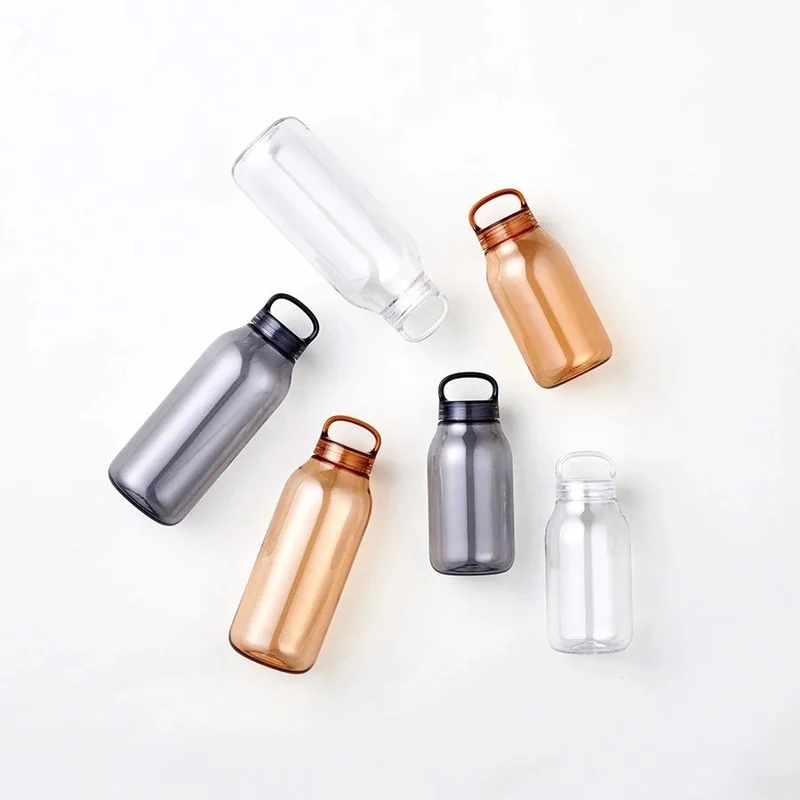 Trinkflasche "Water Bottle" Smoke 500ml | Minimalistisch & Funktional | KINTO