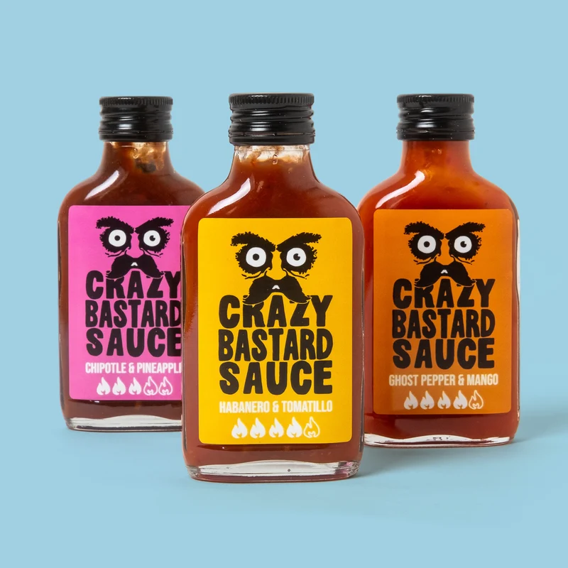Chilisaucen 3er Set "Bestsellers" | Crazy Bastard