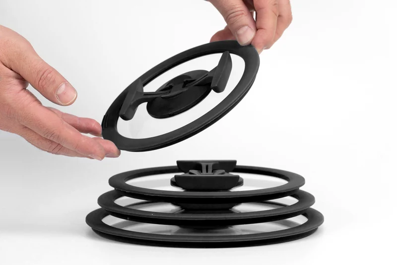 nesto Topf Deckel mit Silikonrand Ø 24 cm, schwarz