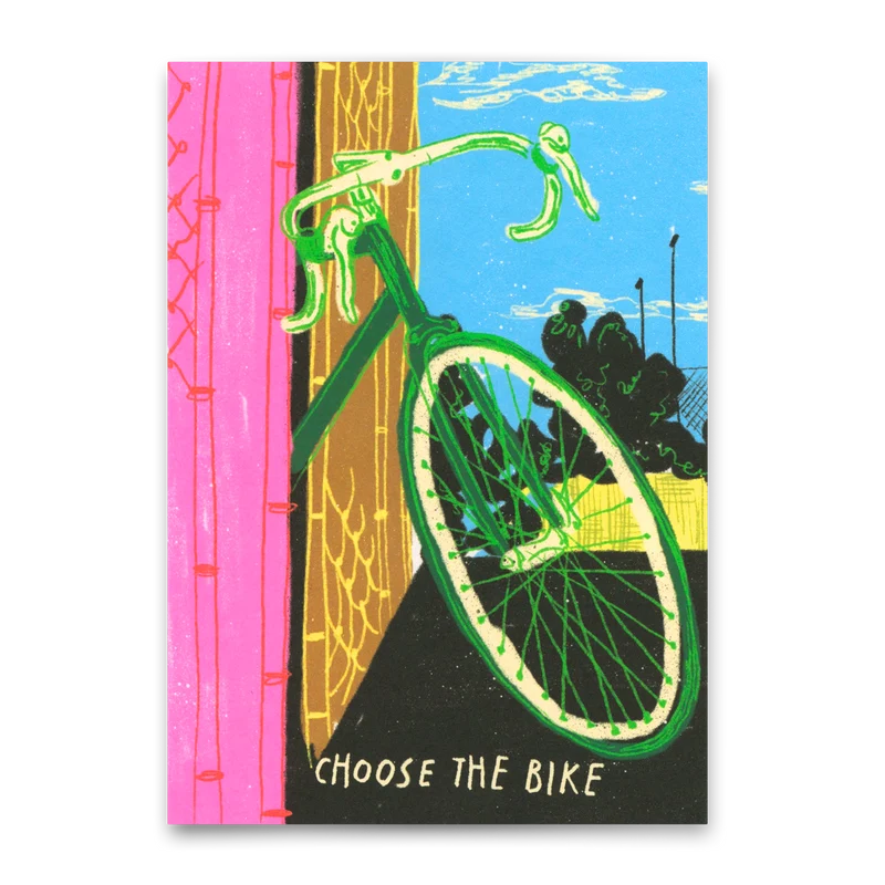 Postkarte "Choose the bike" | Besondere Karte mit Spruch