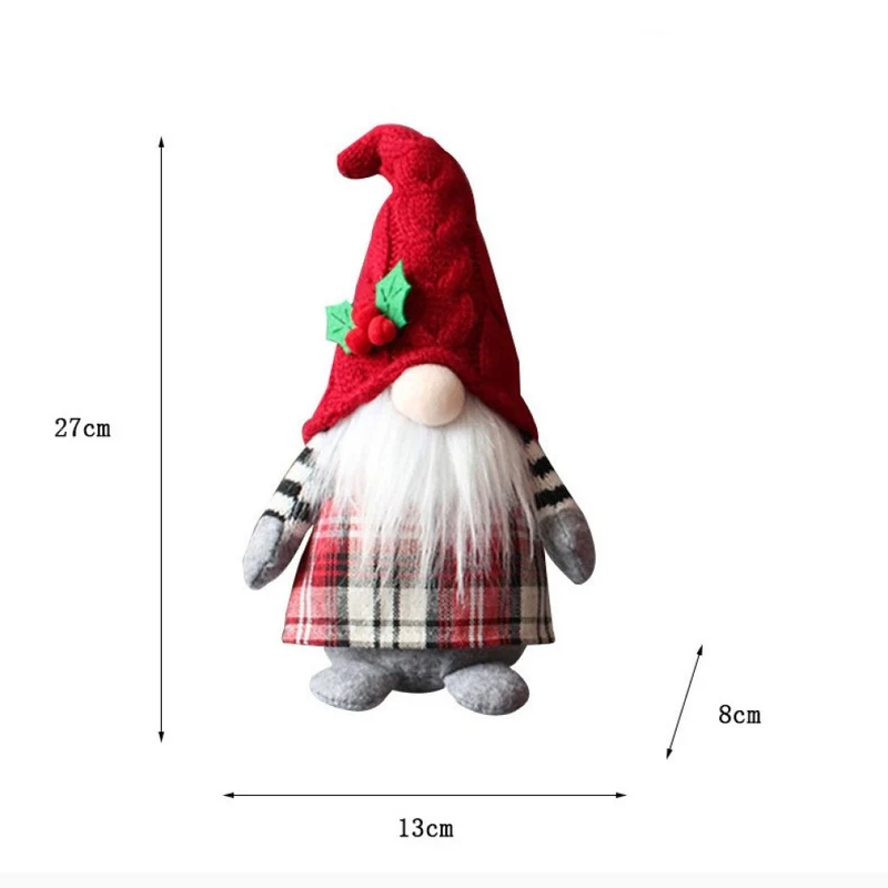 Creliv Weihnachtsfigur für Garderobe , 2 Stück Weihnachtswichtel,Weihnachtsgeschenk, Teilweise Handgemacht