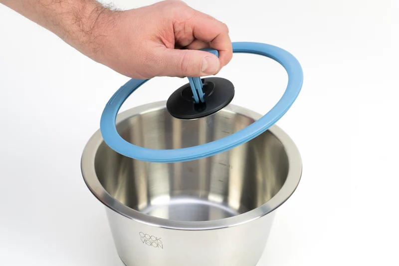 nesto Topf Deckel mit Silikonrand Ø 22 cm blau
