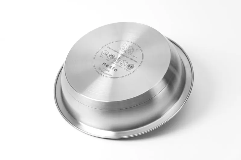 nesto Edelstahl-Pfanne Ø 20 cm x 5,0 cm, antihaft-beschichtet