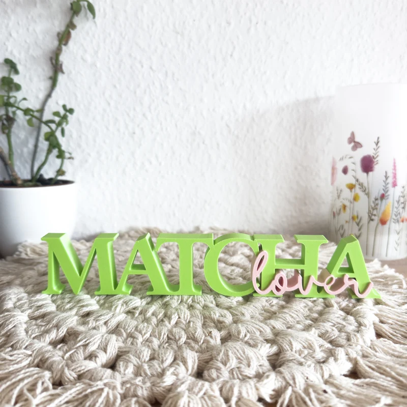 Matcha Lover Deko Schriftzug