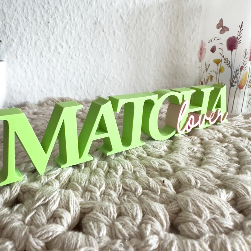 Matcha Lover Deko Schriftzug