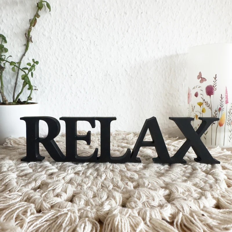 Relax Deko Aufsteller