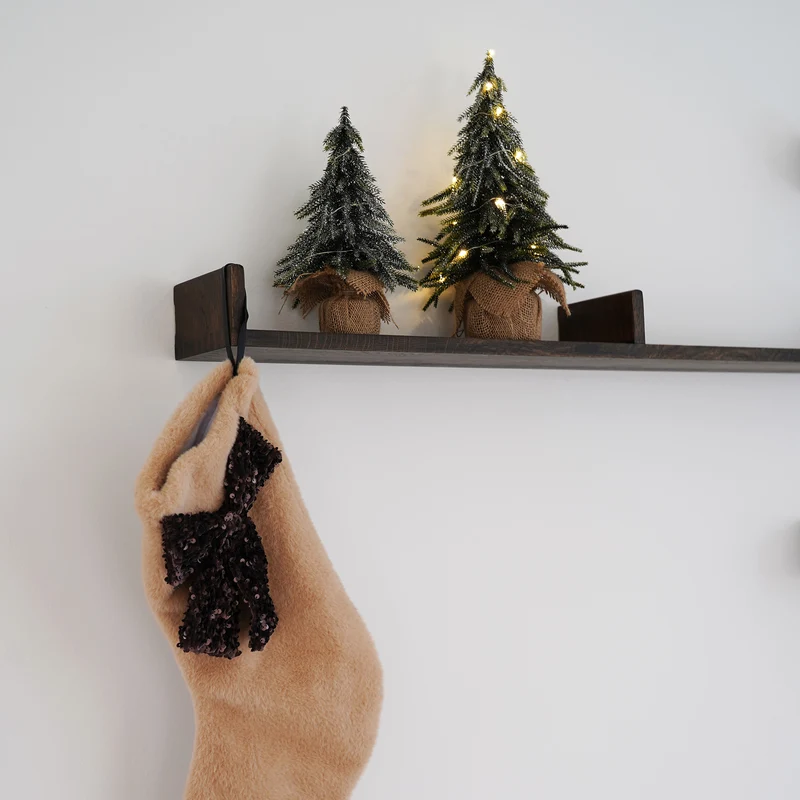 Glitzernder Tannenbaum m. LED - H 27cm
