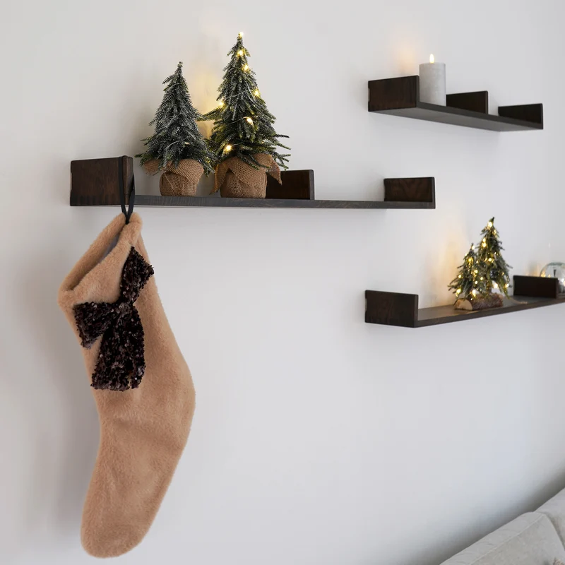 Glitzernder Tannenbaum m. LED - H 27cm