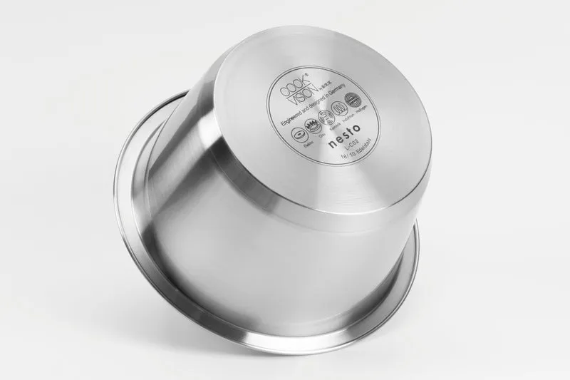 nesto Edelstahltopf Ø 20 cm x 12,2 cm, 2,8l