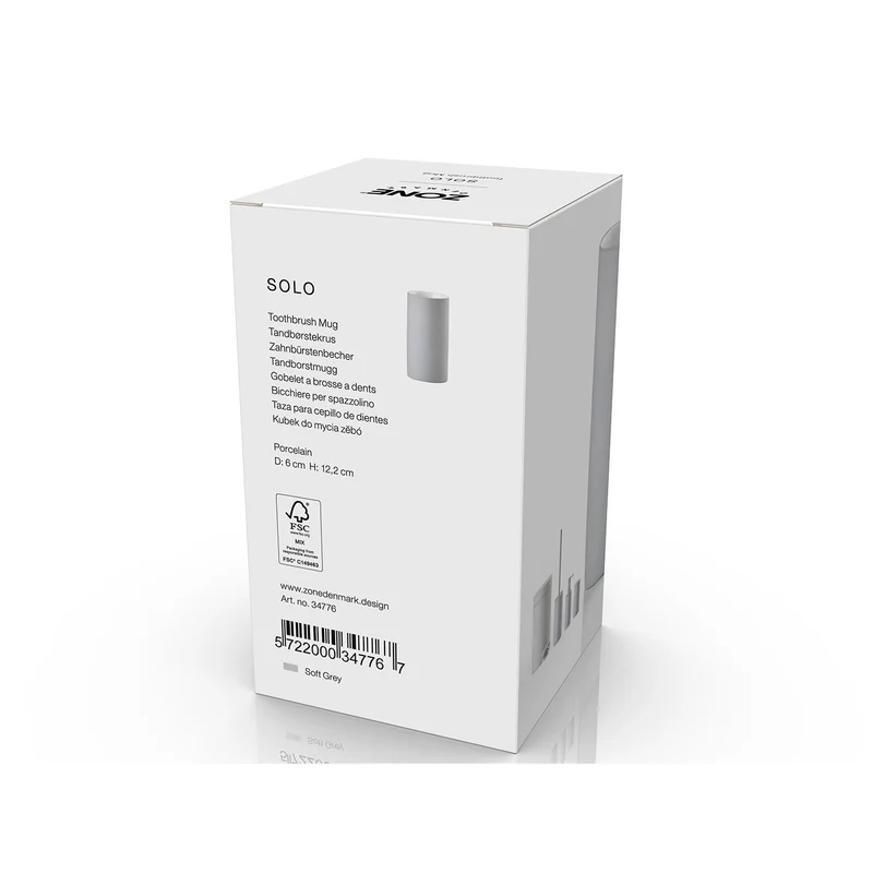 Zone Denmark Zahnbürstenbecher Solo Soft Grey