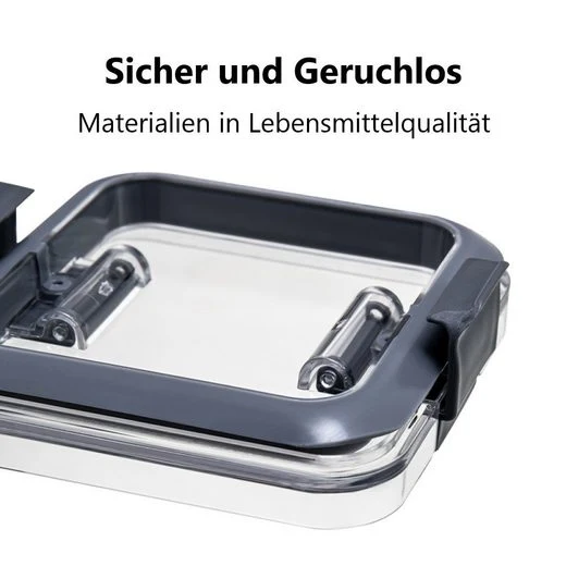 CRELIV Vorratsdose 6 Stück für KÜCHE, Aufbewahrungsbox aus Plastik mit Deckel, Luftdicht & Stapelbar, BPA Frei, schön Geschenkbox verpackt, 1 Packung, 6-tlg., Kühlschrank geeignet