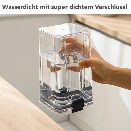 CRELIV Vorratsdose 6 Stück für KÜCHE, Aufbewahrungsbox aus Plastik mit Deckel, Luftdicht & Stapelbar, BPA Frei, schön Geschenkbox verpackt, 1 Packung, 6-tlg., Kühlschrank geeignet