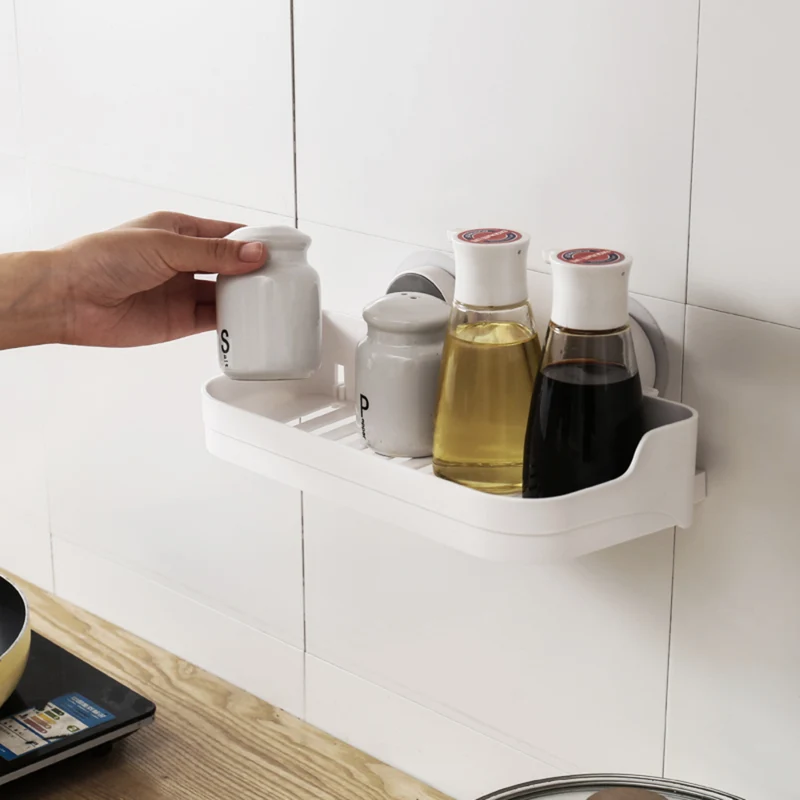 CRELIV Badorganizer für BADEZIMMER oder KÜCHE, Multifunktionales Aufbewahrung-Gestell an der Wand, Belüftung und Entwässerung, OHNE Bohren