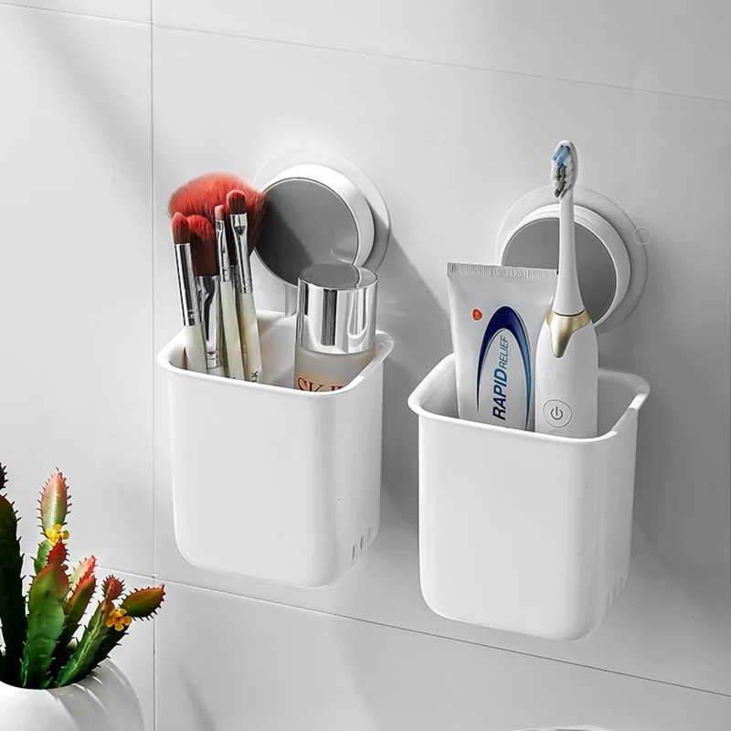 CRELIV Multifunktionales BADEZIMMER- und KÜCHE-Hängebox, Make-Up Organizer. OHNE Bohren