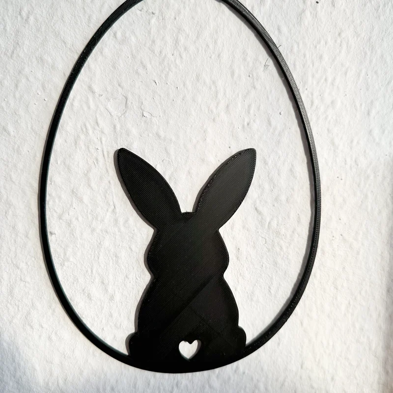 Osterhase im Ei - Fenster Deko