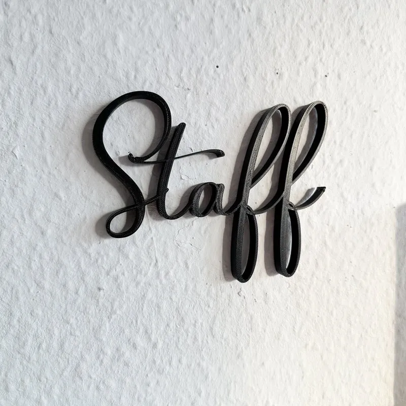Staff Schild