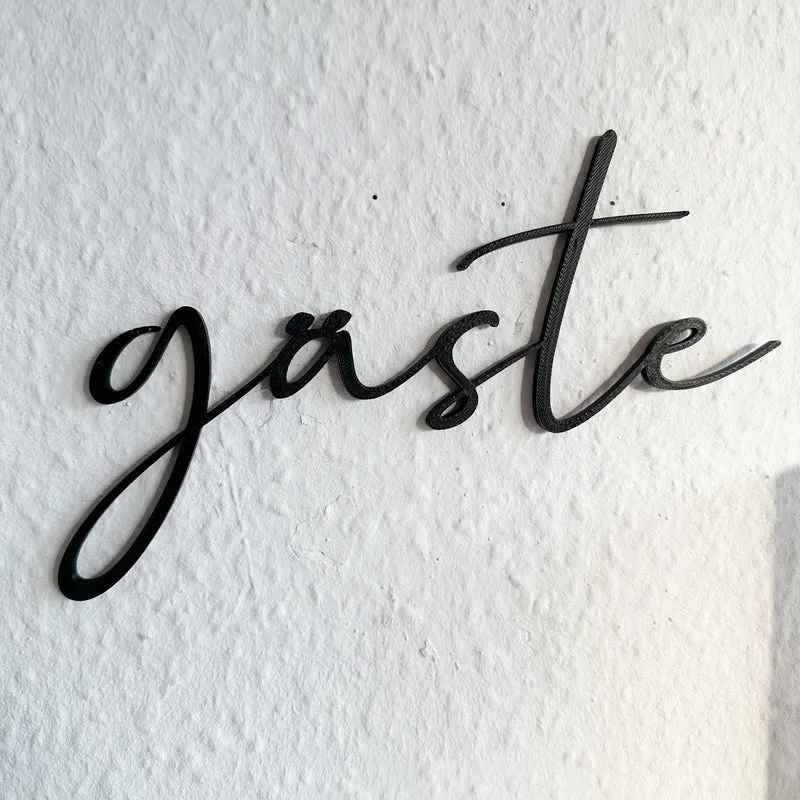 Gäste 2 Schild