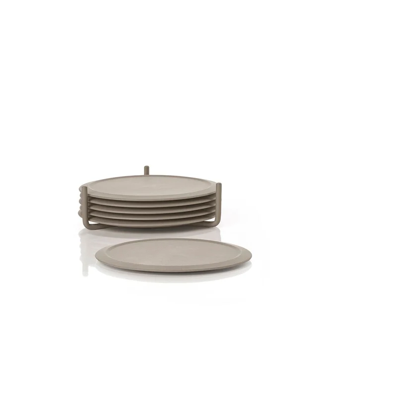 Zone Denmark Glasuntersetzer m Halter Singles Taupe