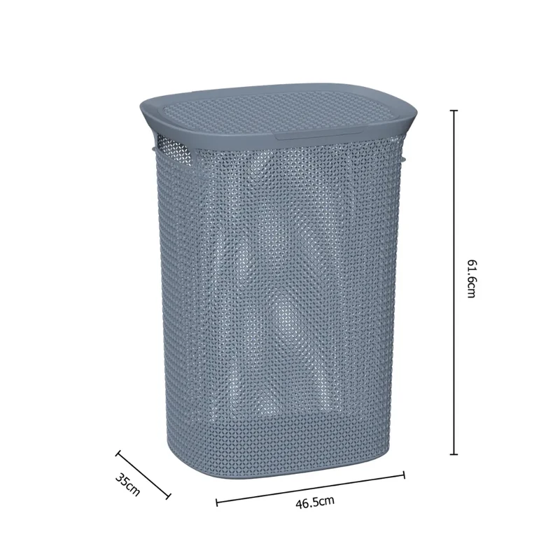 Kunststof wasmand met deksel 57 liter Five®