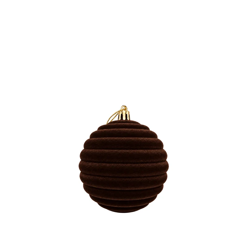 Weihnachtskugel aus Samt - 8 cm