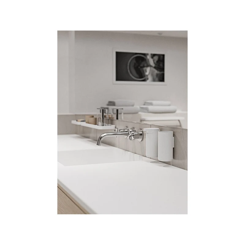 Zone Denmark Zahnbürstenbecher für Wand Rim 13,6 cm White