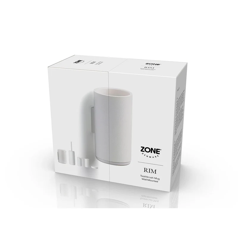 Zone Denmark Zahnbürstenbecher für Wand Rim 13,6 cm White