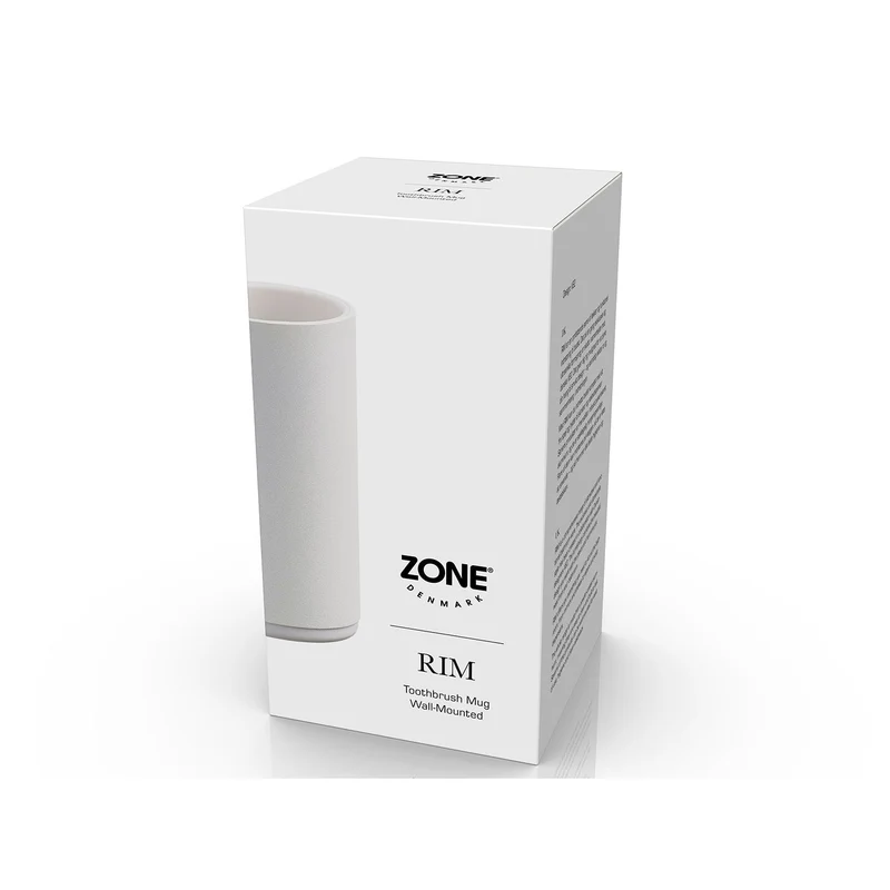 Zone Denmark Zahnbürstenbecher für Wand Rim 13,6 cm White