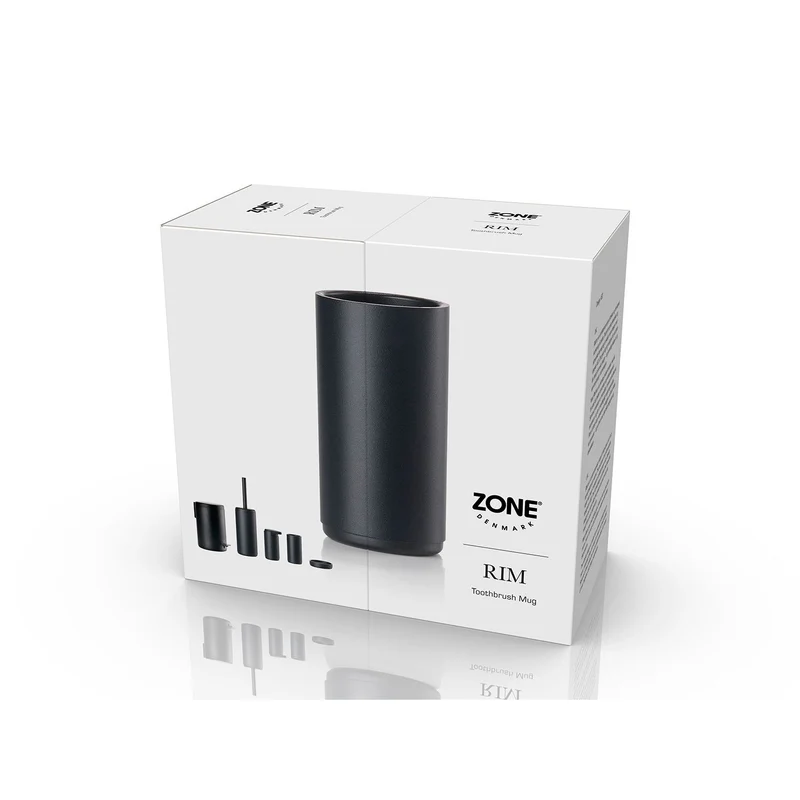 Zone Denmark Zahnbürstenbecher Rim 13,6 cm Black
