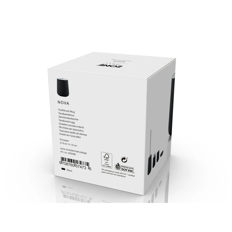 Zone Denmark Zahnbürstenbecher Nova Black