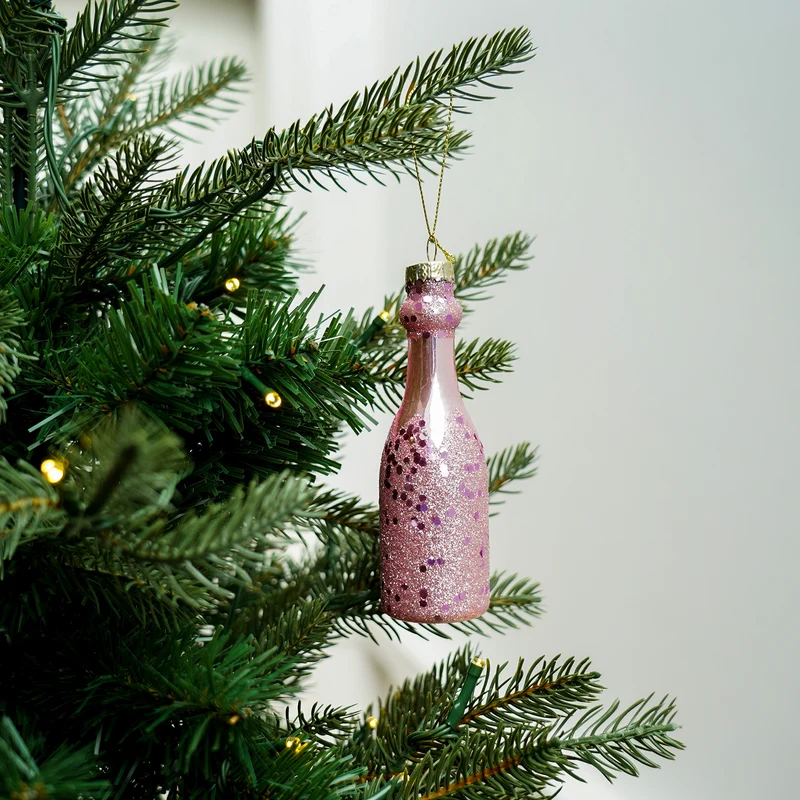 Champagner-Weihnachtskugel