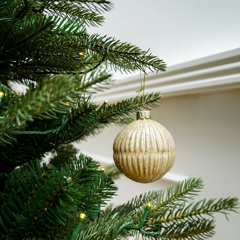 Glitzer-Weihnachtskugel
