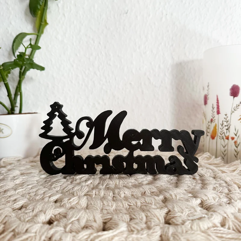 Merry Christmas Deko Aufsteller
