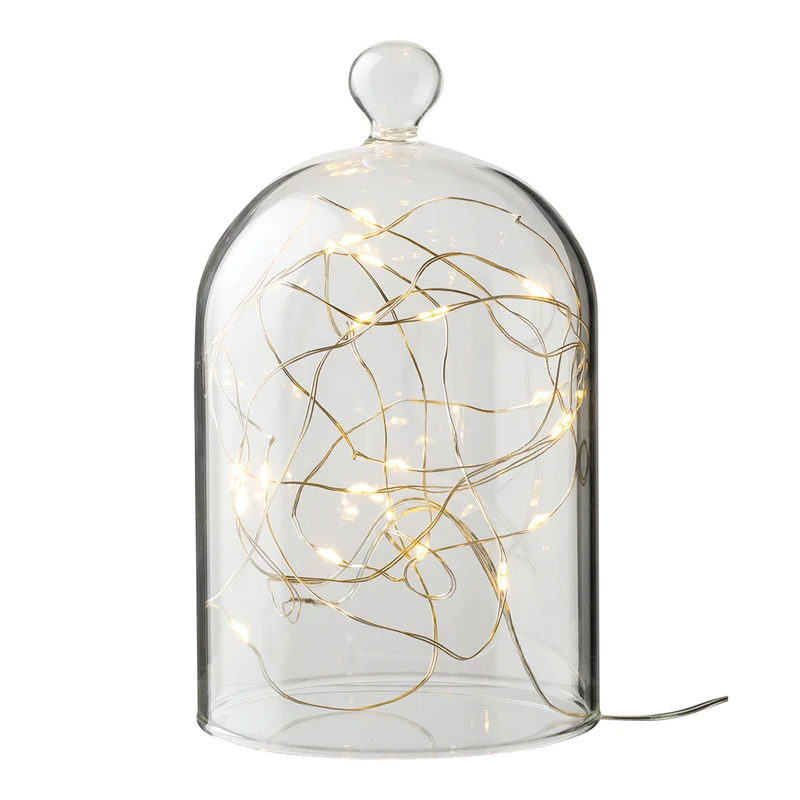 Glasglocke 20 LED-Lichter
