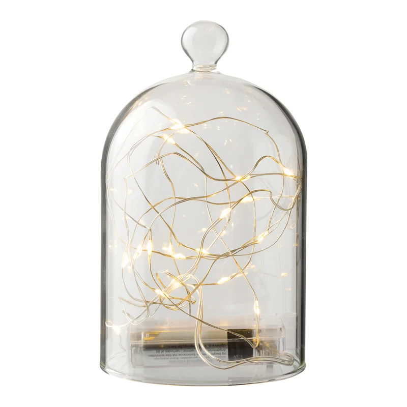 Glasglocke 20 LED-Lichter