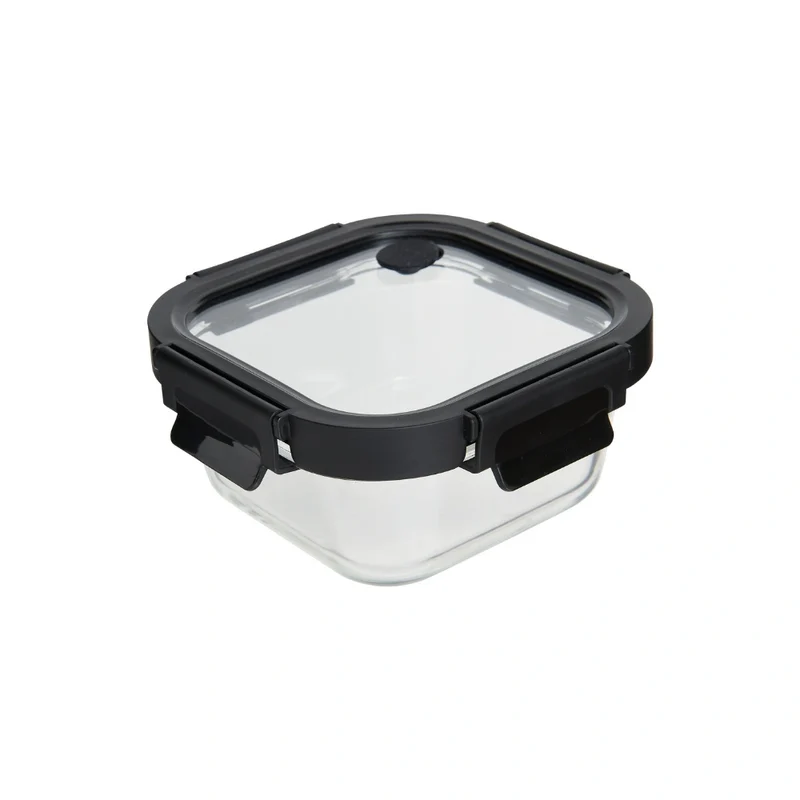 Vierkant vershoudbakje glas 500 ml Five®