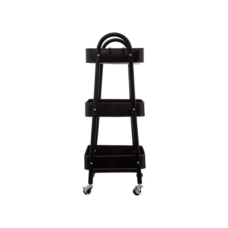 Metalen trolley zwart 3 laags Five®