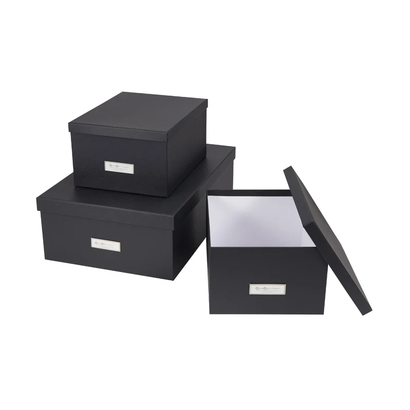 Aufbewahrungsboxen mit Deckel | Dreier-Set