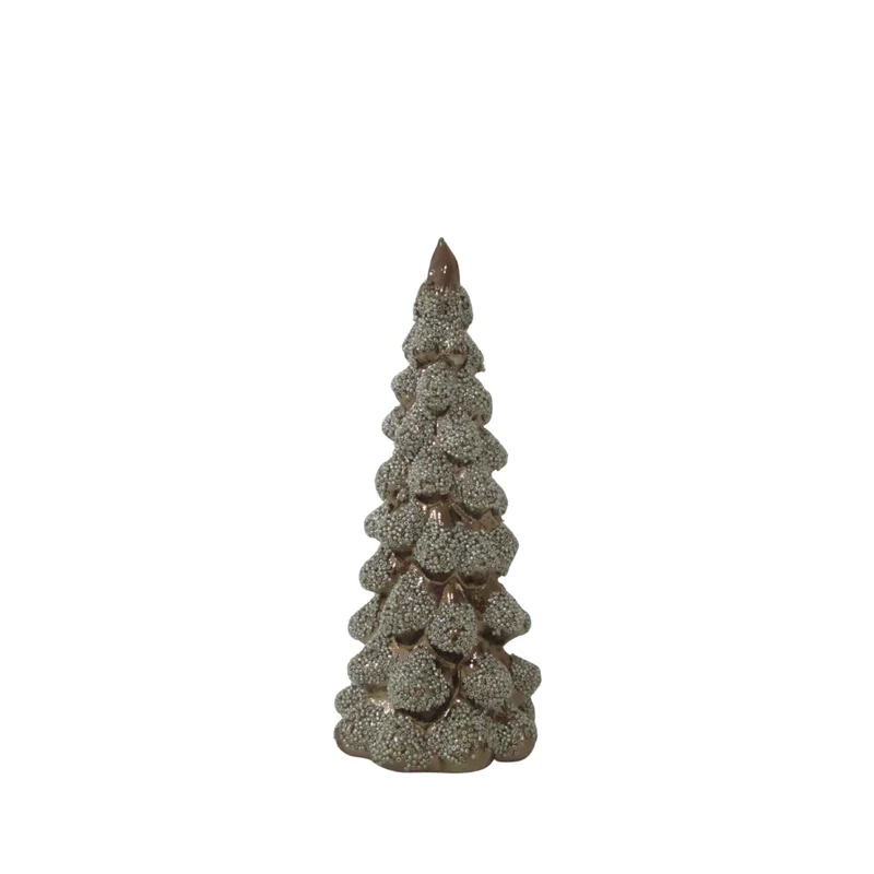 Dekorativer Weihnachtsbaum mit Perlen