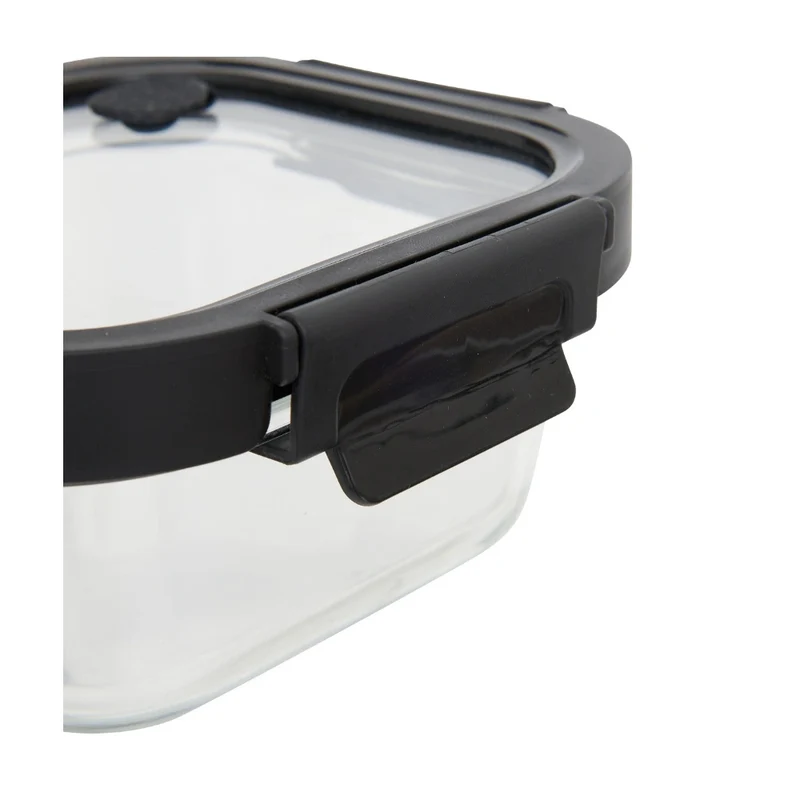 Vierkant vershoudbakje glas 320 ml Five®